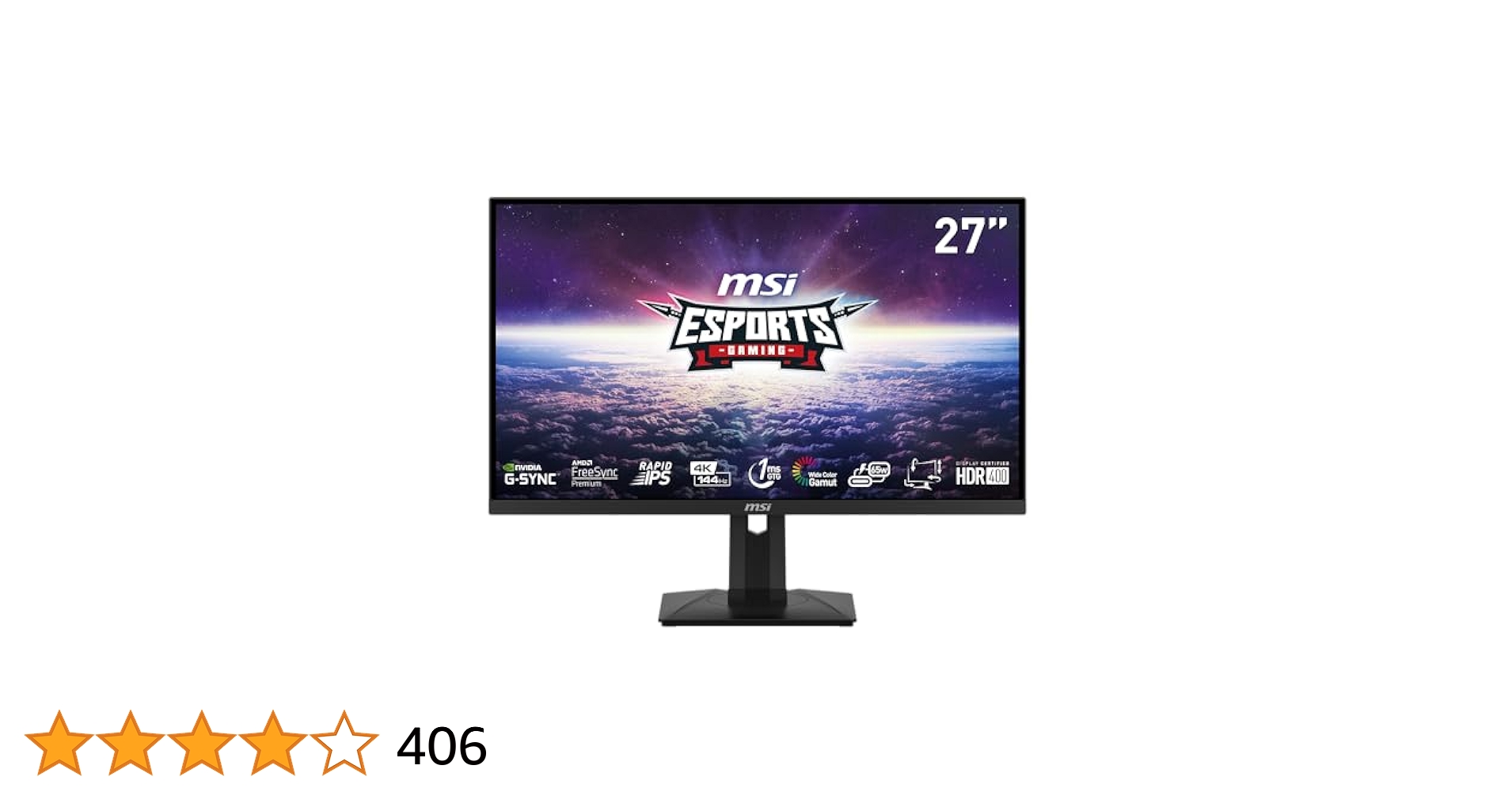MAG 274UPF 4K 144Hzゲーミングモニター MSI MAG-274UPF